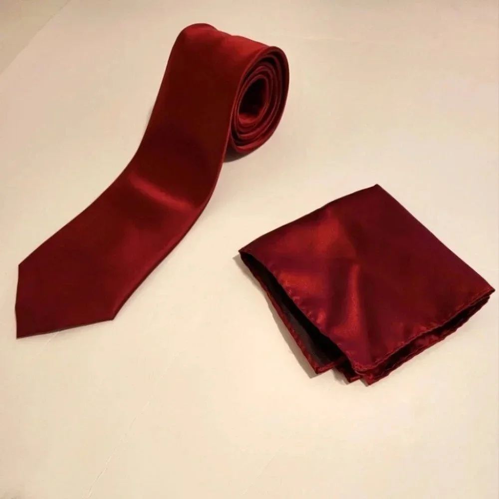 Men's Necktie Handkerchief Set by Brand Q